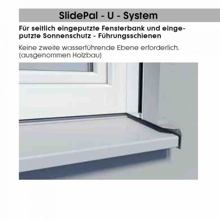 SlidePal Fensterbankabschluss - Helopal U - System